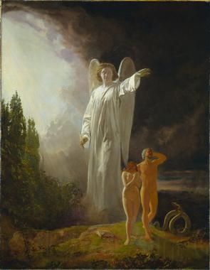 Thomas Faed Expulsion of Adam and Eve Spain oil painting art